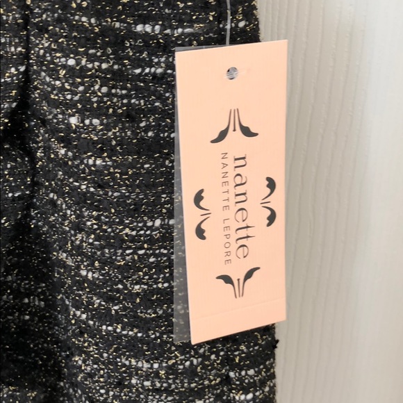 Nanette Lepore metallic tweed ruffle skirt - Picture 3 of 5